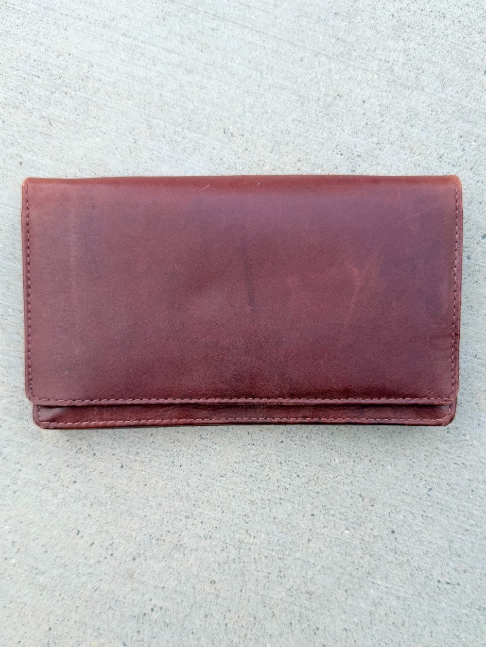 Vintage Leather Wallet - Brown